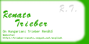 renato trieber business card